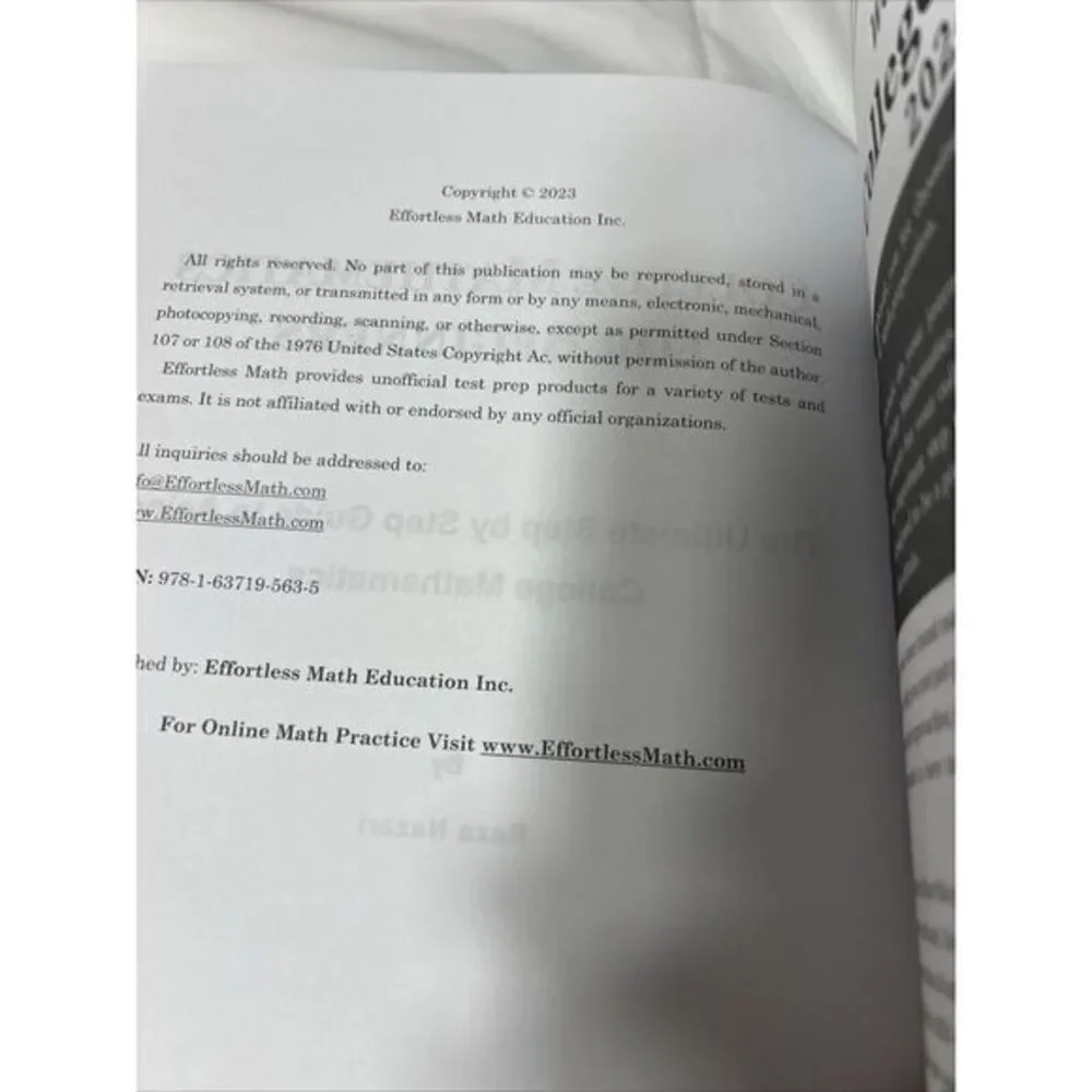 College Mathematics 2024 For‎ Beginners Reza Nazari